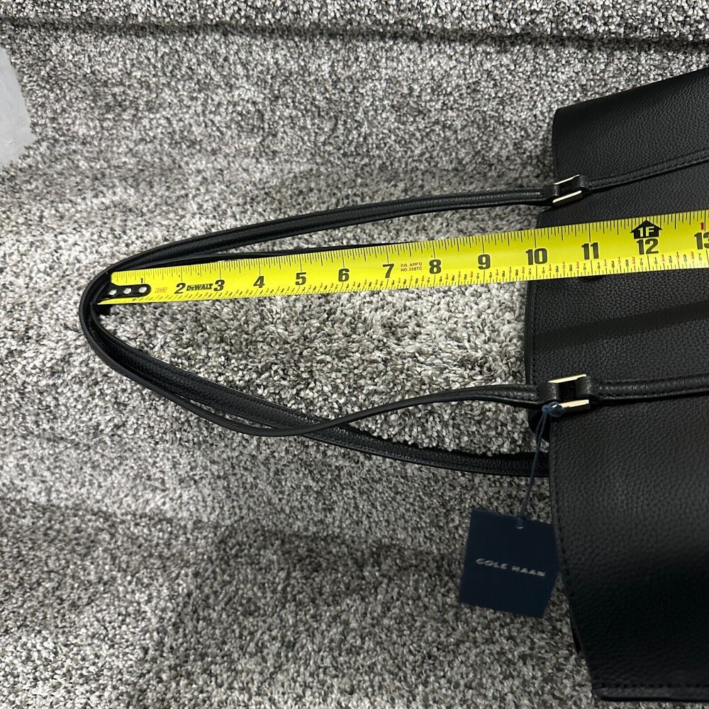NEW Cole Haan Everyday Grand Series Black Leather Tote Bag Top Zip, Retails $310 - Picture 16 of 16